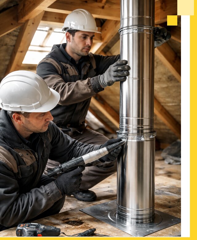 Монтаж дымоходов для каминов в Валуйках с гарантией качества