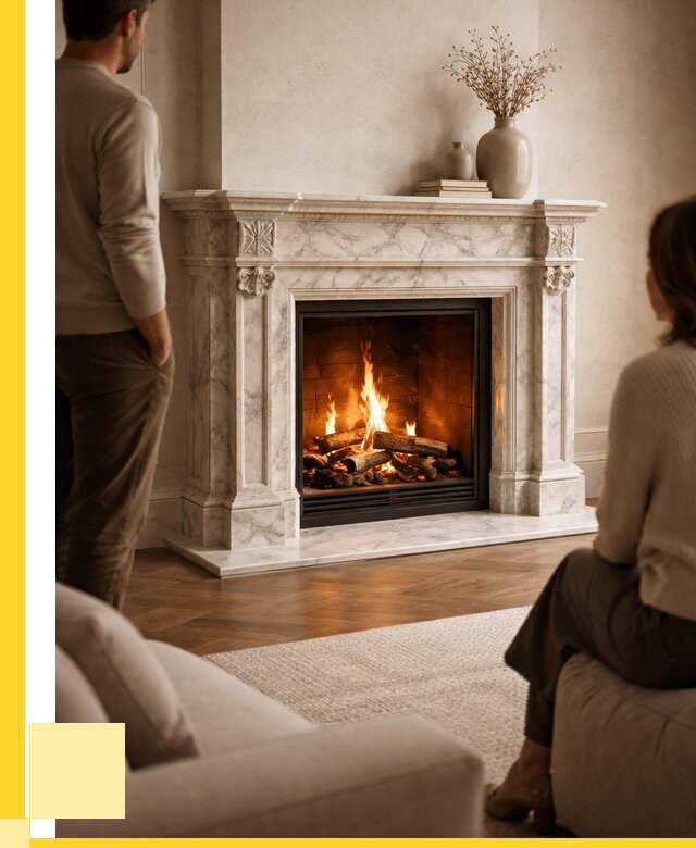 Мраморные камины под ключ в Валуйках от 266125 р. | ЭриданВли