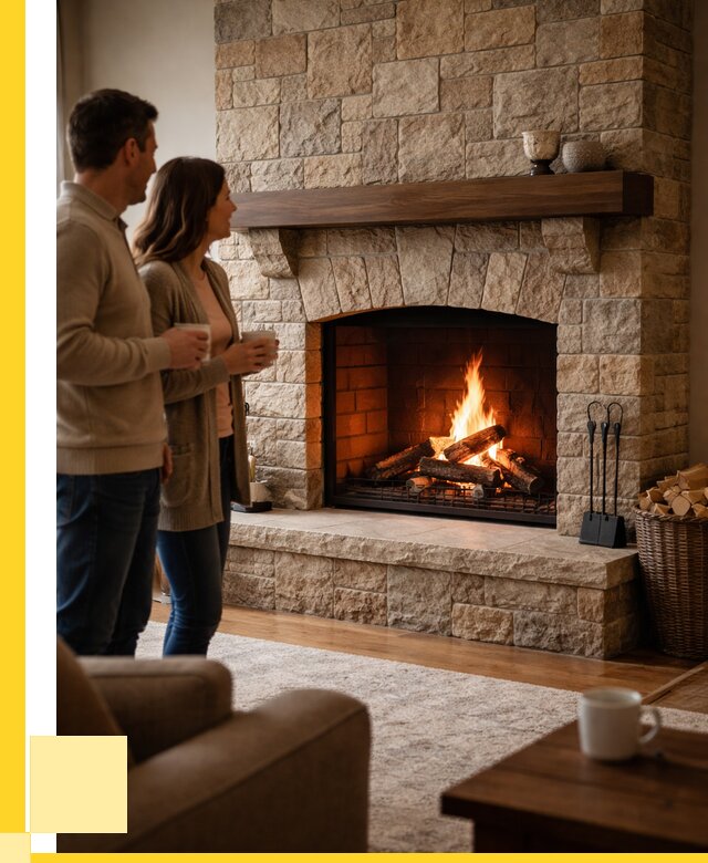 Каменные камины на заказ в Валуйках от 191610 р. | ЭриданВли