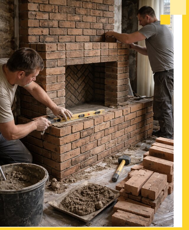 Изготовление и установка кирпичных каминов в Валуйках