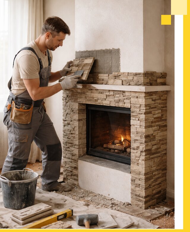 Изготовление и монтаж каминов для дома под ключ в Валуйках