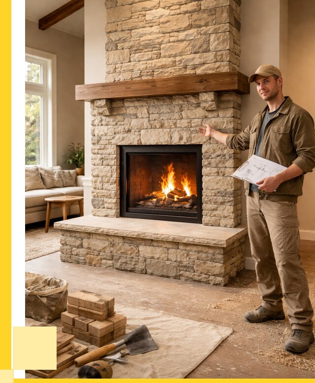 Камины под ключ в Валуйках от 191610 р. | ЭриданВли — установка