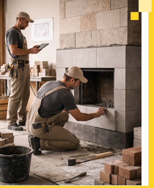 Индивидуальные проекты каминов и каминных систем в Валуйках