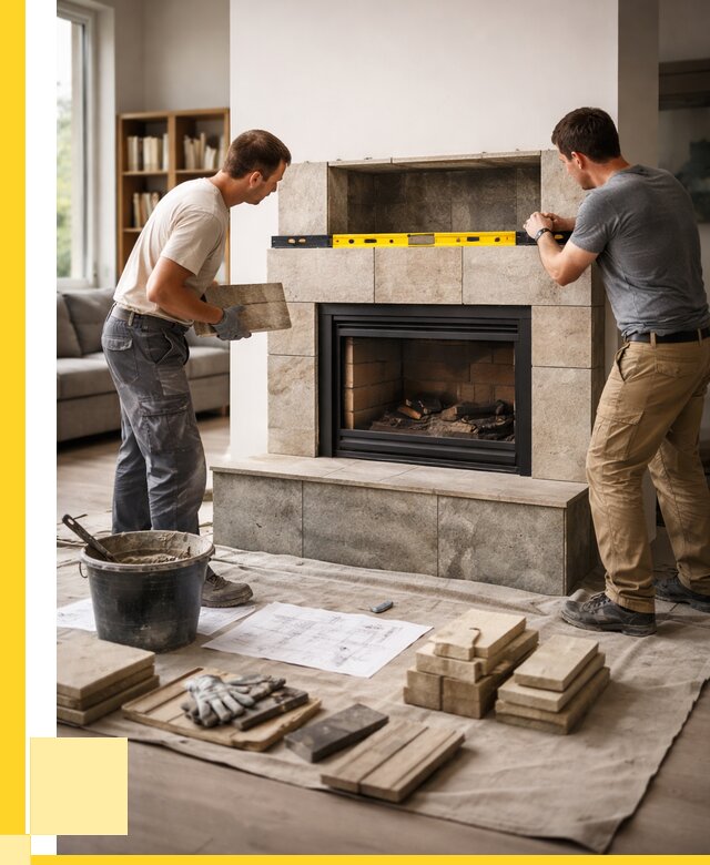 Монтаж каминов и установка в Валуйках от 47903 р. | ЭриданВли