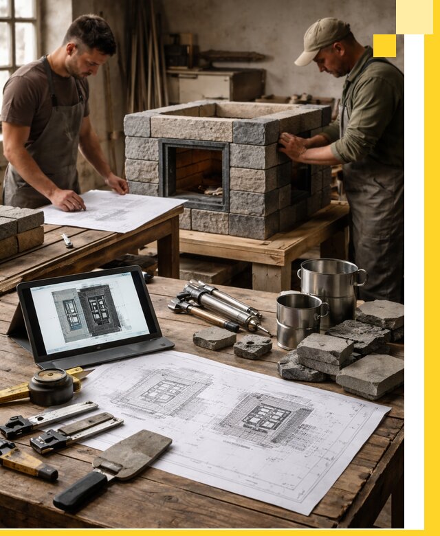 Разработка проектов печей с согласованием и монтажом в Валуйках