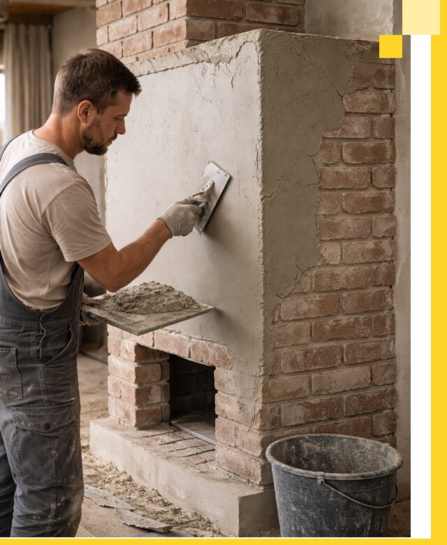 Отделка печей и облицовка каминов в Валуйках под ключ