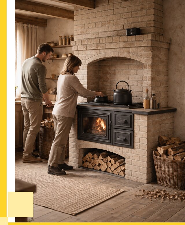 Печи с плитой в Валуйках от 47903 р. | ЭриданВли — кирпичная печь