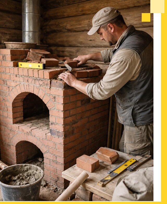 Изготовление и установка русских печей в Валуйках под ключ