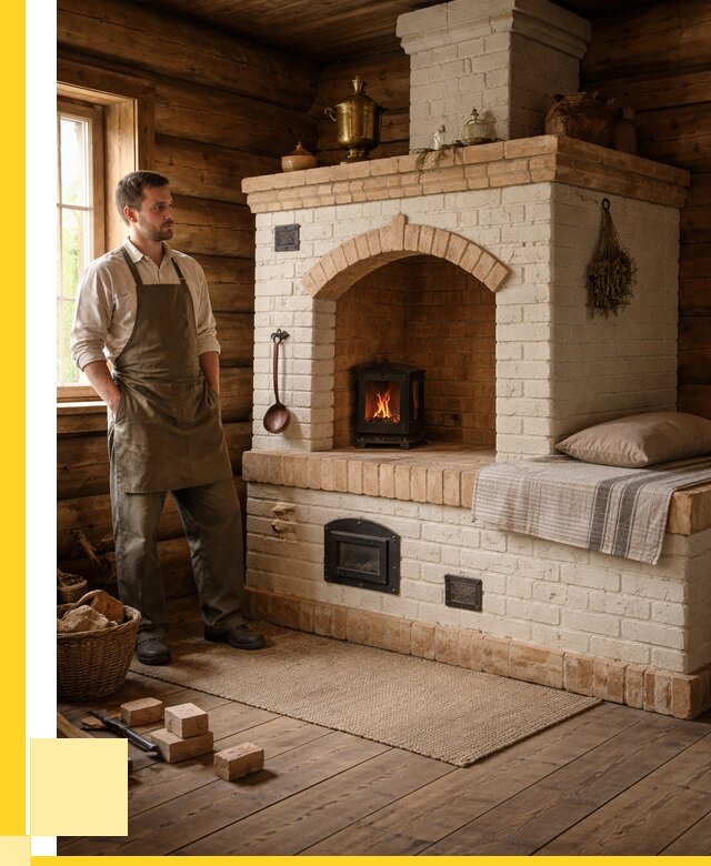 Русские печи с лежанкой под ключ в Валуйках от 159675 р. ЭриданВли