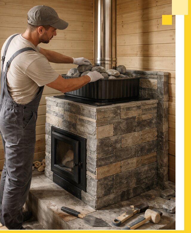 Печи для парной в Валуйках, производство, монтаж и обслуживание