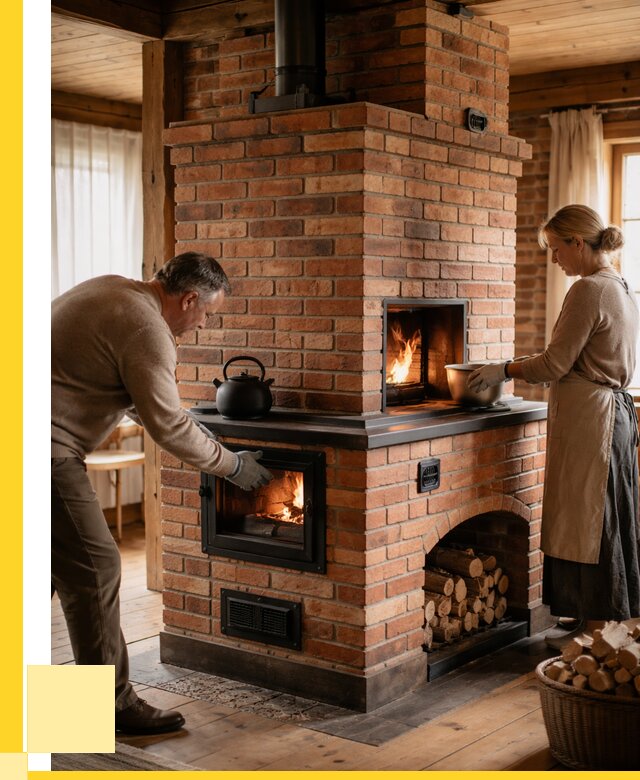 Печи для загородного дома под ключ в Валуйках от 85160 р. | ЭриданВли