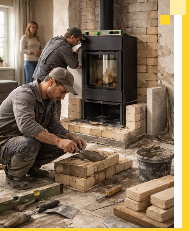 Печи и камины под ключ: проект, установка в Валуйках