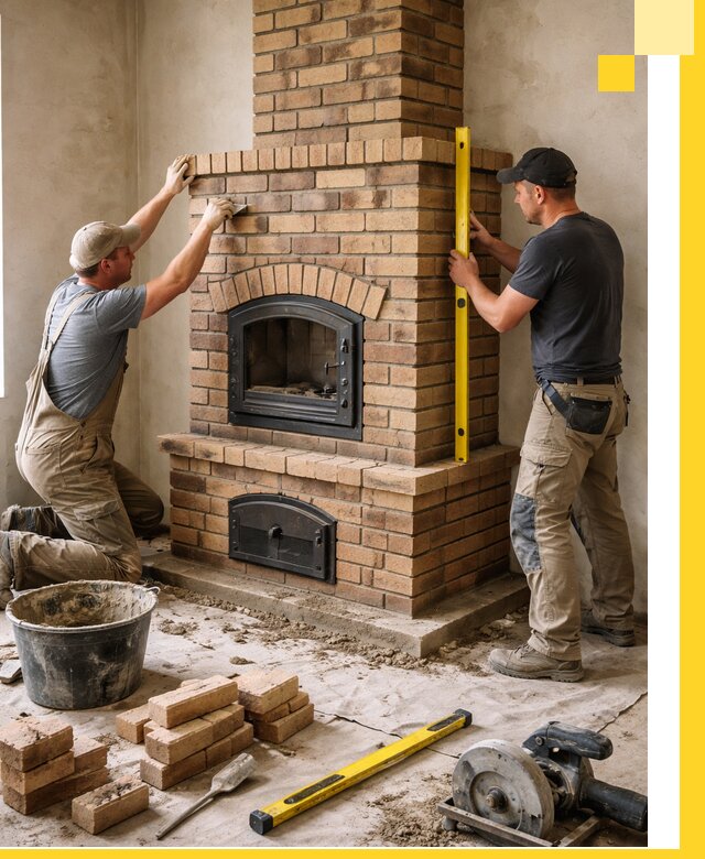 Продажа и установка печей и каминов для дома под ключ в Валуйках