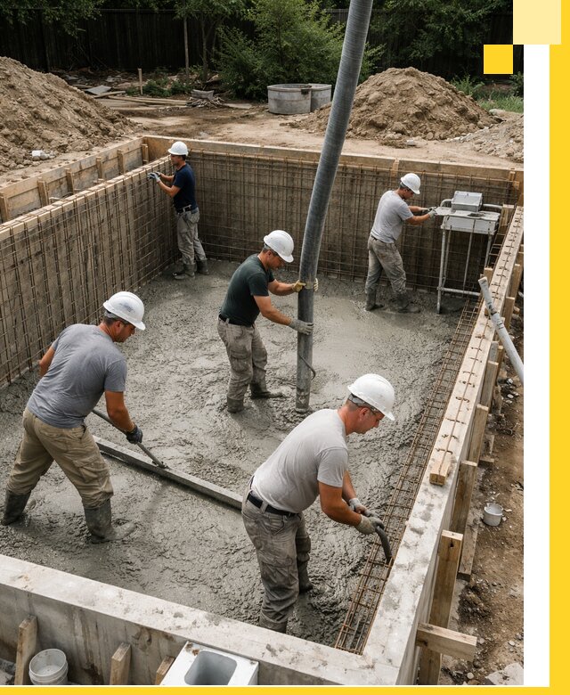 Строительство бетонных бассейнов под ключ в Валуйках