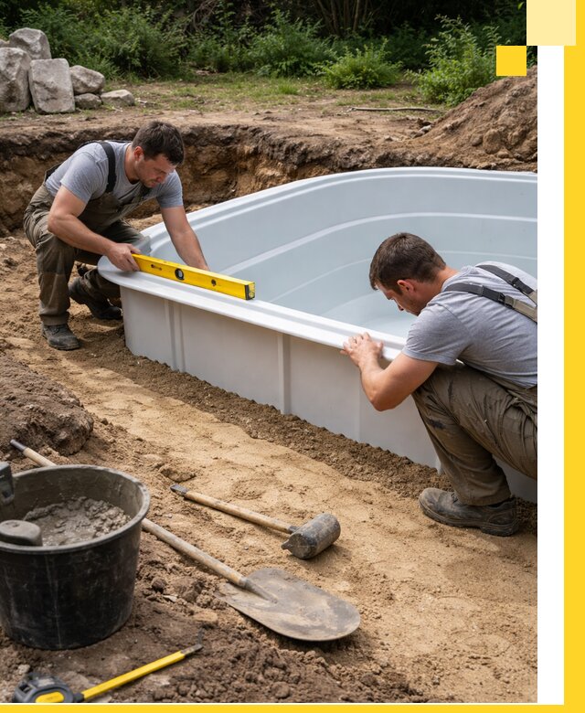 Производство и установка пластиковых бассейнов в Валуйках под ключ