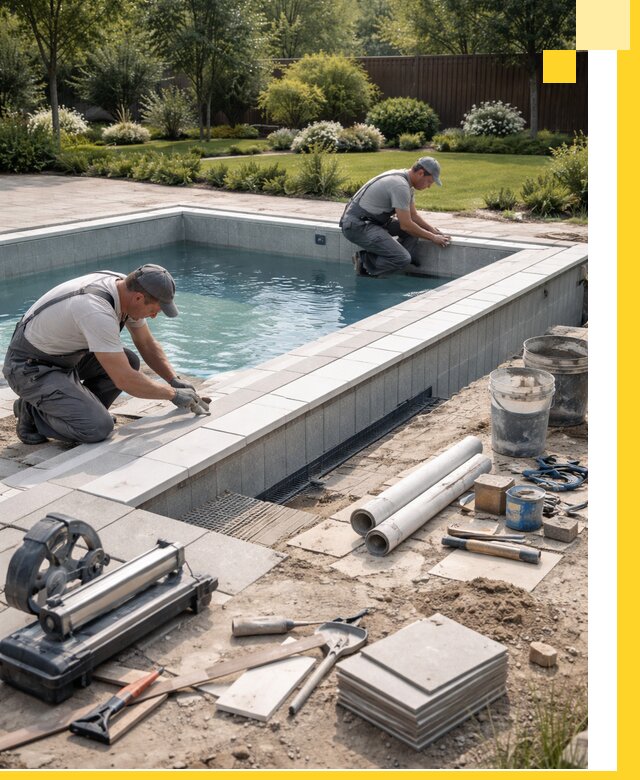 Строительство открытых бассейнов под ключ в Валуйках профессионально