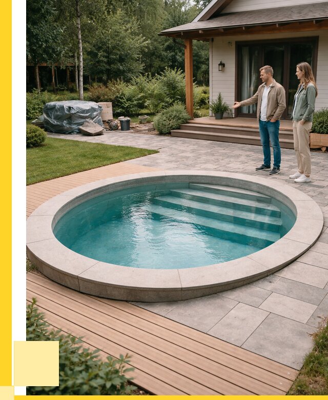 Бассейн на даче под ключ в Валуйках от 212900 р., ЭриданВли