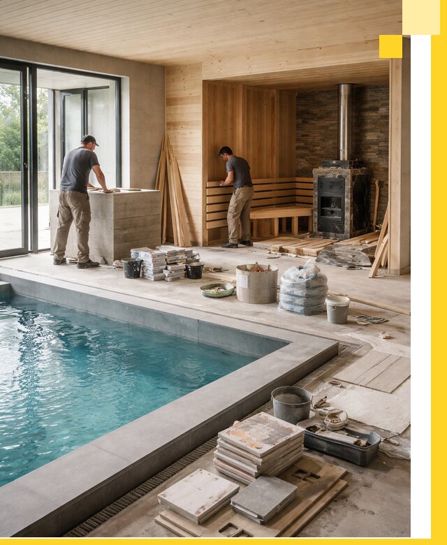 Проектирование и строительство бань с бассейном в Валуйках