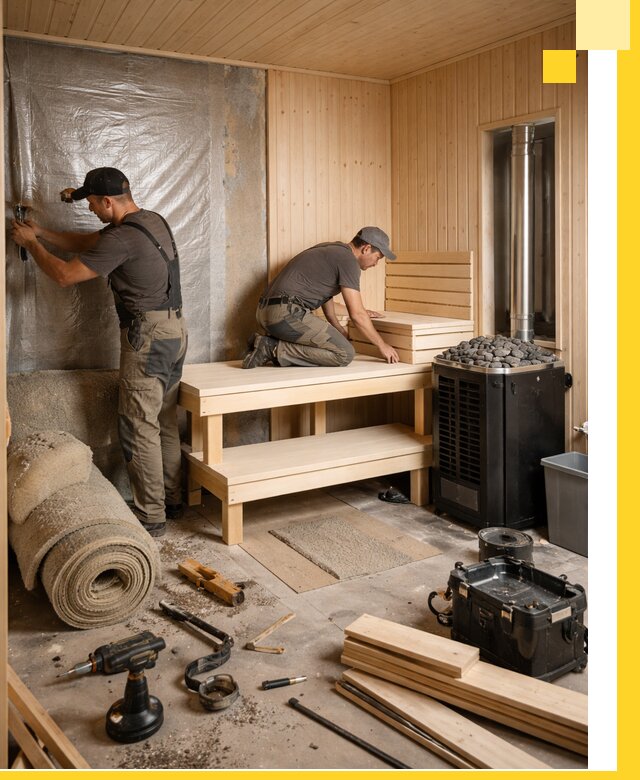 Проекты саун под ключ в Валуйках дизайн и строительство