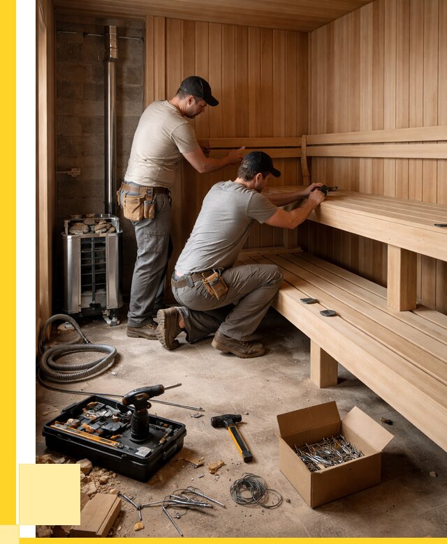 Монтаж саун под ключ в Валуйках от 127740 р. | ЭриданВли