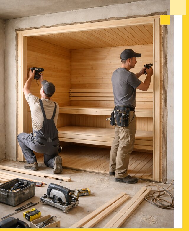 Монтаж саун под ключ в Валуйках — проектирование и установка