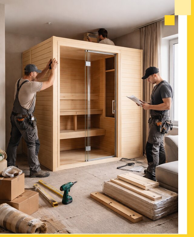 Установка и благоустройство саун в квартире в Валуйках