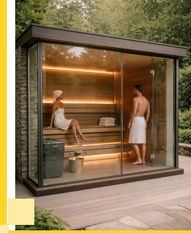 Сауна стеклянная и двери для сауны в Валуйках от 266125 р. | ЭриданВли