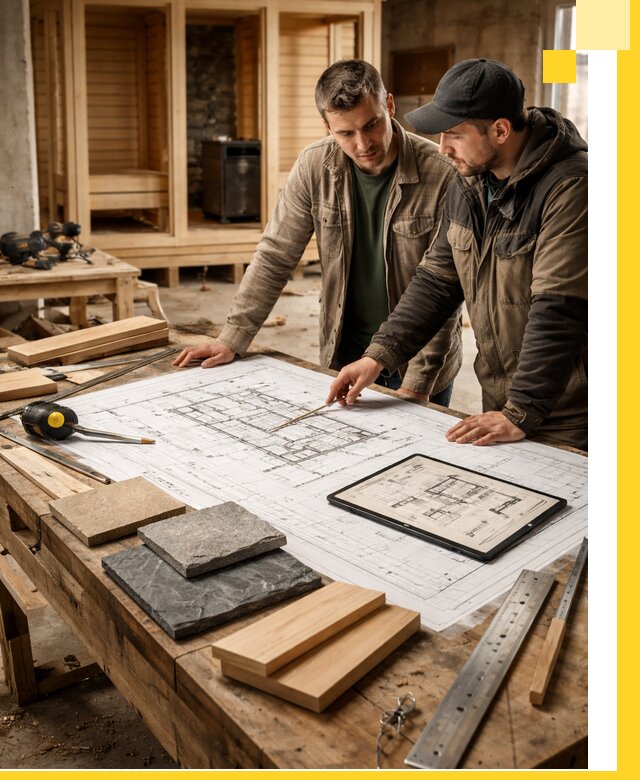 Проекты бань под ключ и планы строительства в Валуйках