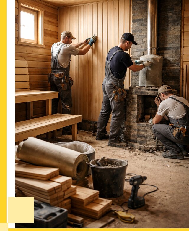 Ремонт бань под ключ в Валуйках от 47903 р. | ЭриданВли