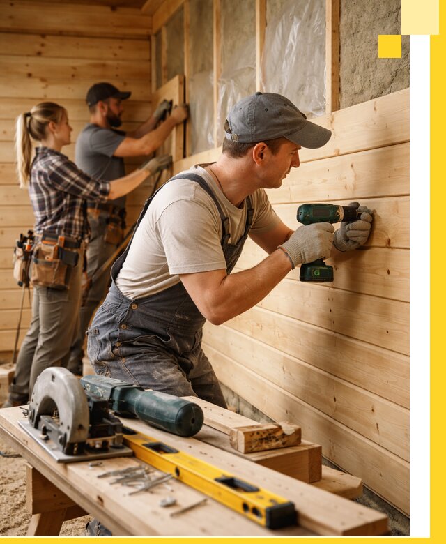 Обшивка бань под ключ в Валуйках: отделка стен и потолков