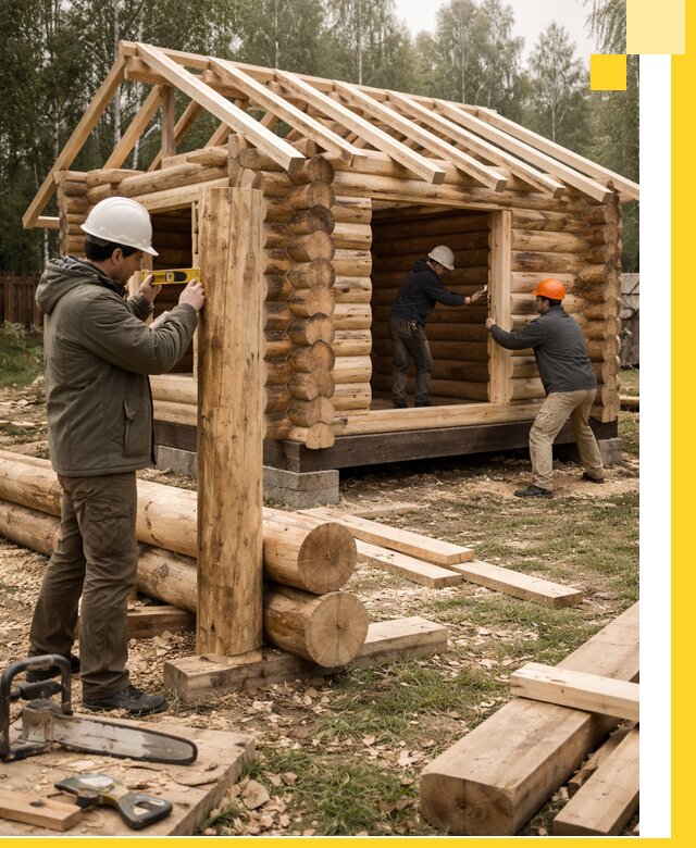 Строительство бань для дачи под ключ в Валуйках с доставкой и монтажом