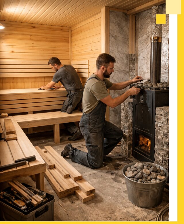 Дизайн и строительство интерьеров бань под ключ в Валуйках