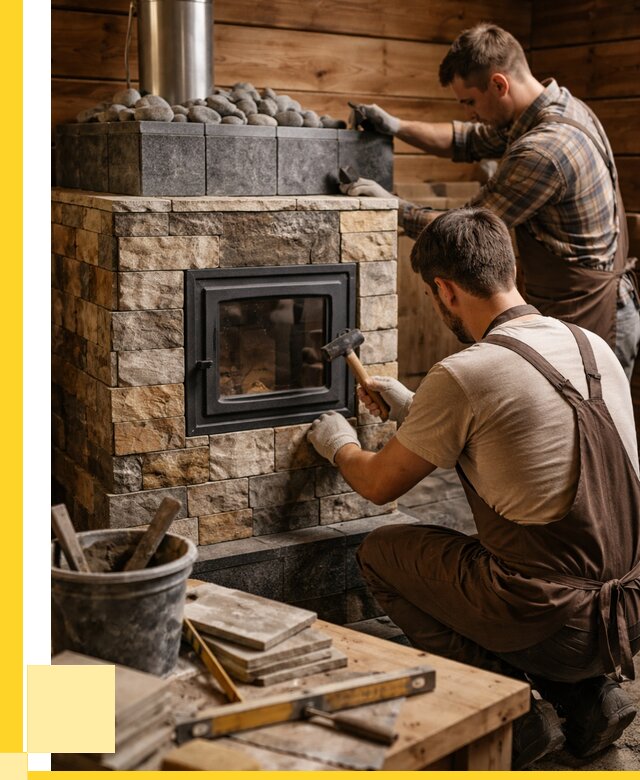 Облицовка банной печи в Валуйках от 15968 р. | ЭриданВли