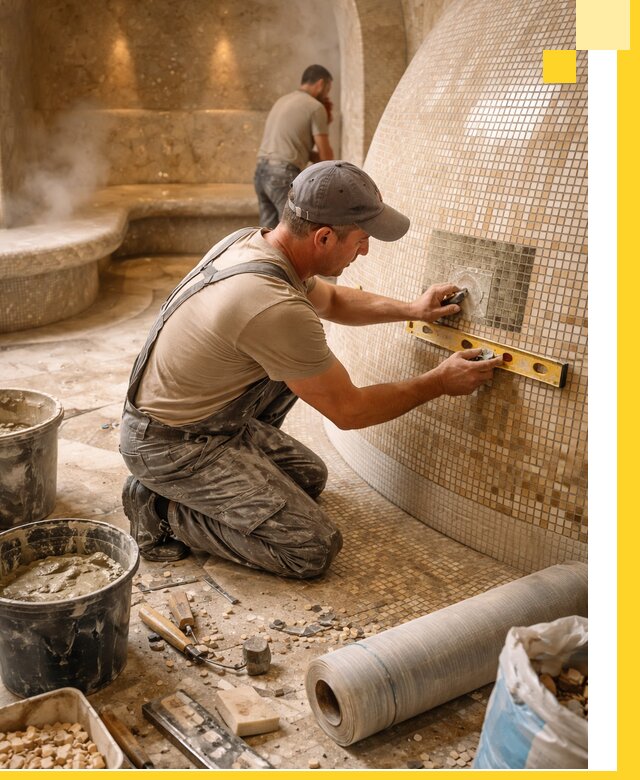 Хамам под ключ в Валуйках: проектирование, строительство, отделка