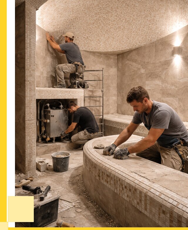 Монтаж хамамов под ключ в Валуйках от 266125 р. ЭриданВли