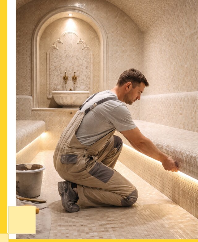 Отделка хамамов под ключ в Валуйках от 5855 р. | ЭриданВли