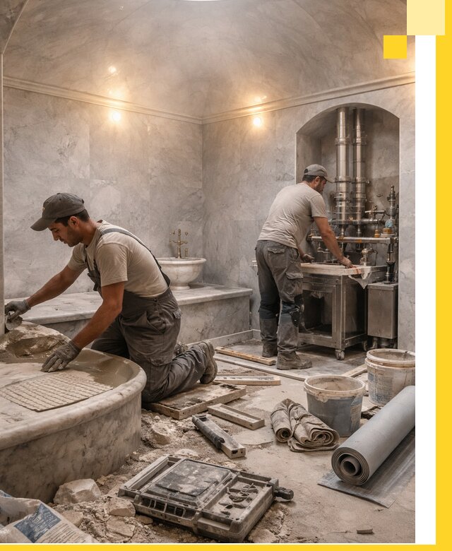 Строительство турецких бань хаммам под ключ в Валуйках