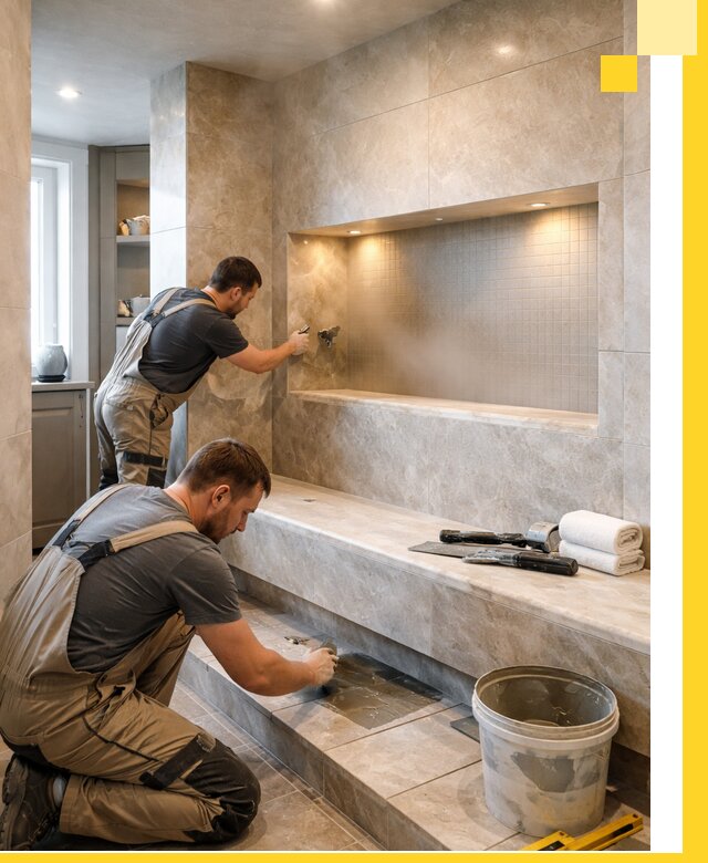 Профессиональное строительство хамама в квартире в Валуйках