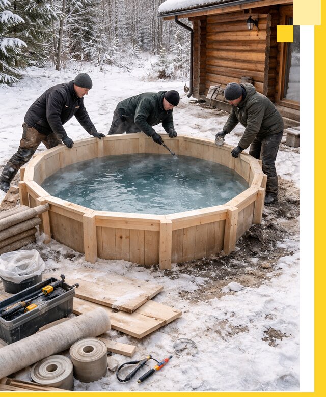 Изготовление и установка ледяных купелей под ключ в Валуйках