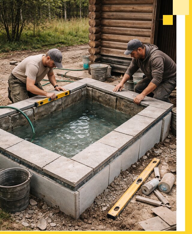 Изготовление и установка холодных купелей под ключ в Валуйках